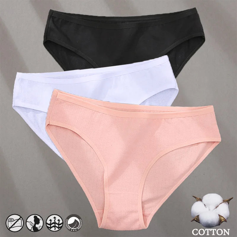 Cotton Panties Jacquard Design Pattern Women Panties Underwear