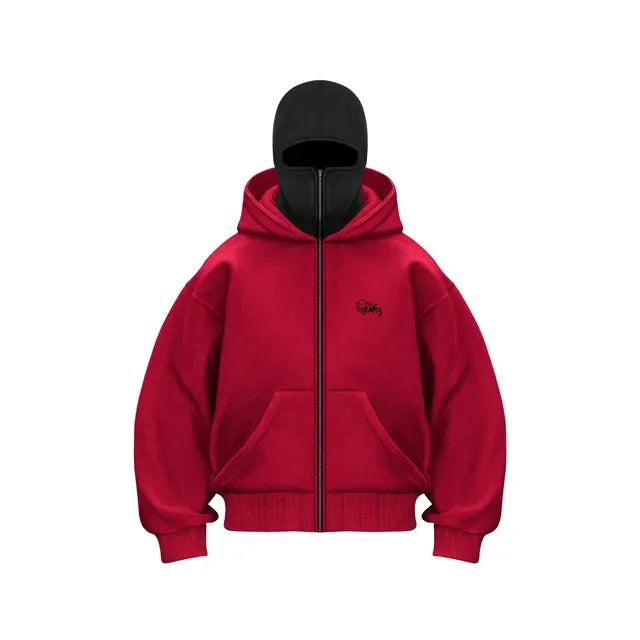 Hoodie Mens Loose Hooded Zipper Jacket Gothic Star Fashion Punk | Men Sweatshirts Oversized