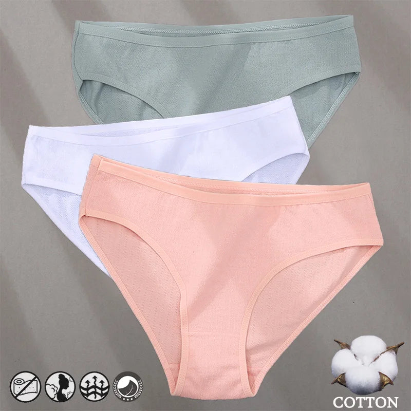 Cotton Panties Jacquard Design Pattern Women Panties Underwear