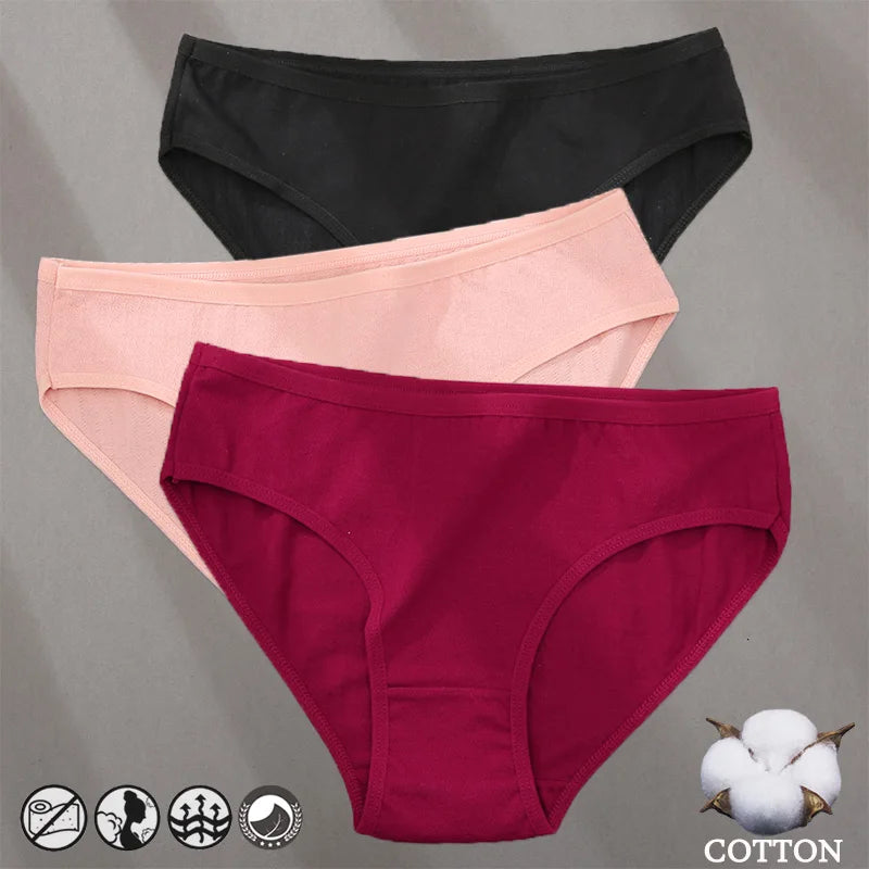 Cotton Panties Jacquard Design Pattern Women Panties Underwear