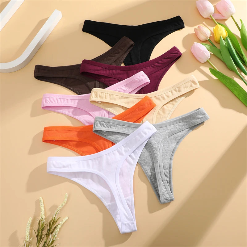 3Pset Cotton Seamless Panties Comfort Underwear for Women | Sport G-String Soft Lingerie