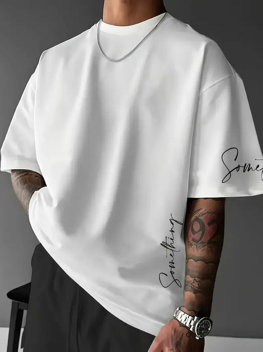 Men's T-shirt features a casual fashionable comfortable soft and breathable