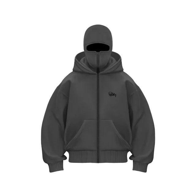 Hoodie Mens Loose Hooded Zipper Jacket Gothic Star Fashion Punk | Men Sweatshirts Oversized