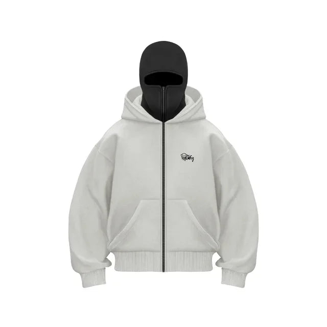 Hoodie Mens Loose Hooded Zipper Jacket Gothic Star Fashion Punk | Men Sweatshirts Oversized