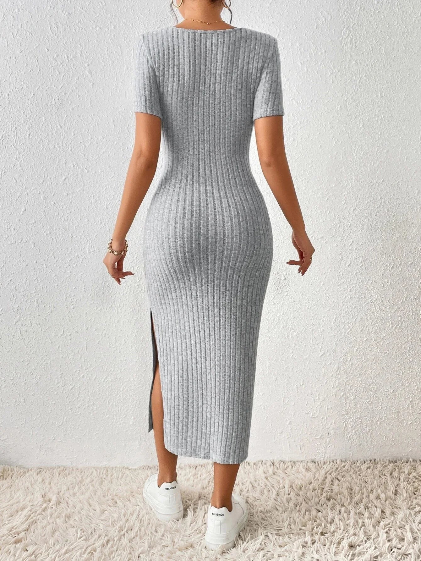 Women Spring Summer Style Knitted Dress