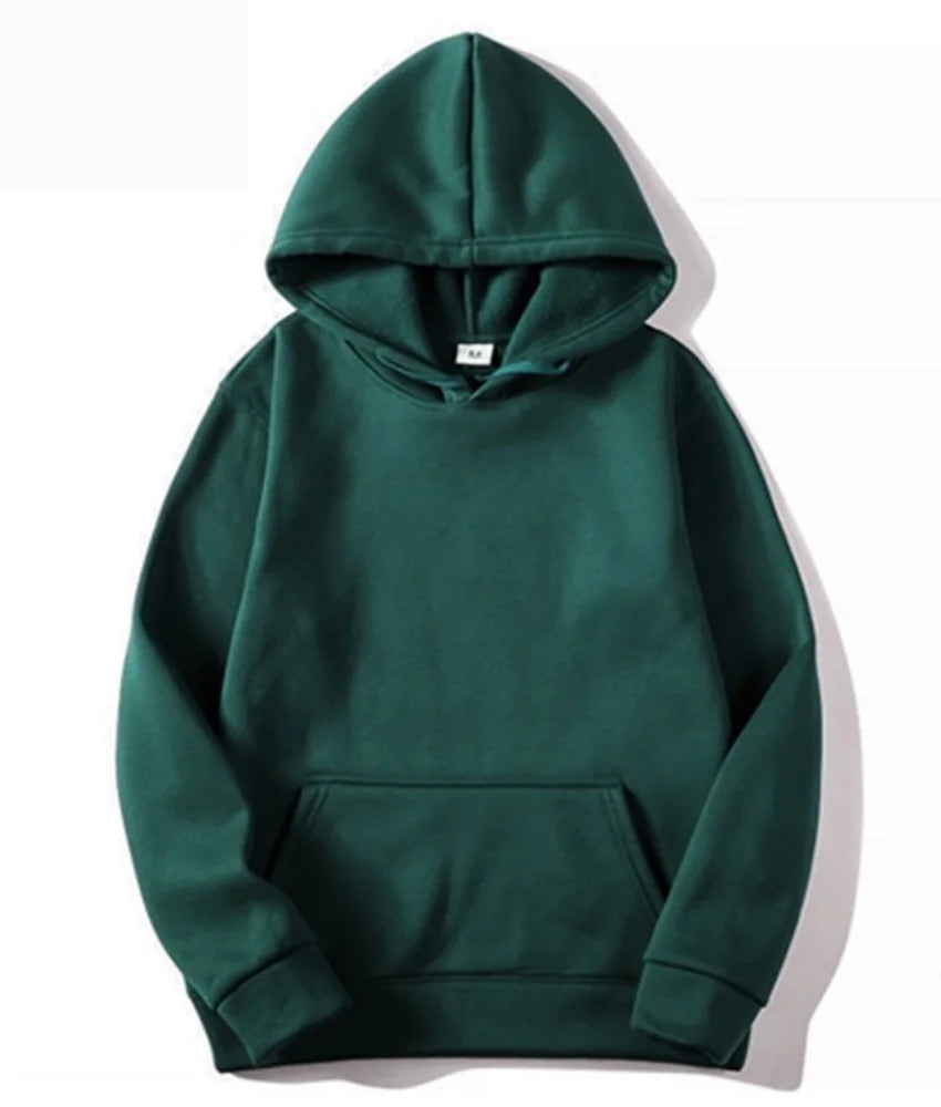 Plain Pullover Fleece Hoodies | Wholesale Hooded Sweatshirt Men